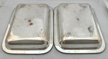 George IV Pair of Old Sheffield Plate Entree Dishes on Warming Stands. Arms of Dickson & Huntley.
