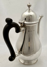 Elizabeth II Silver Bachelor's Coffee Pot. Birmingham 1973 Barker Ellis Silver Co. 12.7 troy ounces.