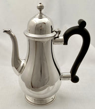 Elizabeth II Silver Bachelor's Coffee Pot. Birmingham 1973 Barker Ellis Silver Co. 12.7 troy ounces.