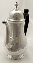 Elizabeth II Silver Bachelor's Coffee Pot. Birmingham 1973 Barker Ellis Silver Co. 12.7 troy ounces.