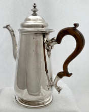 Georgian, George II, Silver Coffee Pot, London 1744 Richard Bayley. 27 troy ounces.