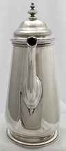 Georgian, George II, Silver Coffee Pot, London 1744 Richard Bayley. 27 troy ounces.