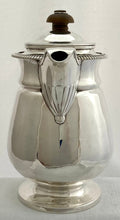 Georgian, George IV, Silver Coffee Pot. London 1822 Joseph Angell II. 20 troy ounces.