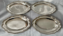 Berkeley of Spetchley Park, Set of Four Silver Meat Plates with George III Cypher. London 1766 John Parker I & Edward Wakelin. 70 troy ounces.