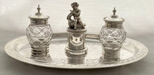 Victorian Silver Plated Desk Stand of Harrogate & Philanthropic Interest, circa 1865.