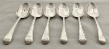 Georgian, George III, Six Silver Tablespoons. London 1797 Eley & Fearn. 15 troy ounces.