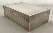 Brigadier Mark Sykes MC CBE Silver Cigarette Box. London 1962 Asprey & Co. Ltd