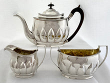 Georgian, George III,  Silver Tea Set. London 1802 Solomon Hougham. 32.9 troy ounces.