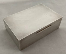 Brigadier Mark Sykes MC CBE Silver Cigarette Box. London 1962 Asprey & Co. Ltd