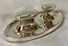 Asprey, George V, Silver Inkstand with Twin Inkwells. Birmingham 1914 Asprey & Co. Ltd.