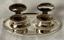Asprey, George V, Silver Inkstand with Twin Inkwells. Birmingham 1914 Asprey & Co. Ltd.
