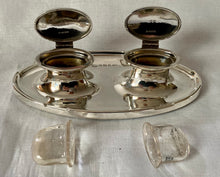 Asprey, George V, Silver Inkstand with Twin Inkwells. Birmingham 1914 Asprey & Co. Ltd.