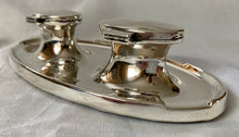 Asprey, George V, Silver Inkstand with Twin Inkwells. Birmingham 1914 Asprey & Co. Ltd.