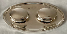 Asprey, George V, Silver Inkstand with Twin Inkwells. Birmingham 1914 Asprey & Co. Ltd.