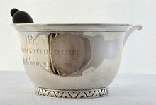 Danish 830 Silver Sauce Pot. Assay Marks for Christian Heise 1939.