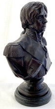 Bronzed Resin Bust of Vice-Admiral Horatio Nelson, After Fredericks.