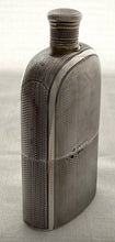 Leuchars of Piccadilly Victorian Silver Hip Flask. London 1866 Thomas Johnson I. 6.5 troy ounces.