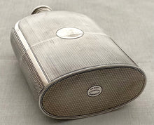 Leuchars of Piccadilly Victorian Silver Hip Flask. London 1866 Thomas Johnson I. 6.5 troy ounces.