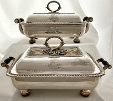 Admiral Robert Fanshawe Stopford, Pair of George III Silver Entree Dishes. London 1811 John Houle. 108 troy ounces.