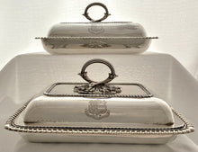 Admiral Robert Fanshawe Stopford, Pair of George III Silver Entree Dishes. London 1811 John Houle. 108 troy ounces.