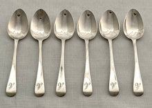 William IV Set of Six Silver Teaspoons. London 1835 John Brydie. 2.3 troy ounces