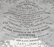 William IV Presentation Silver Salver. London 1831. 65.5 troy ounces.