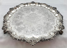 William IV Presentation Silver Salver. London 1831. 65.5 troy ounces.