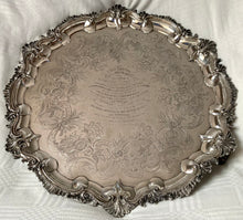 William IV Presentation Silver Salver. London 1831. 65.5 troy ounces.