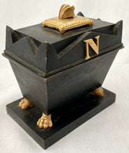 19th Century Napoleon's Tomb Metalware Inkstand.