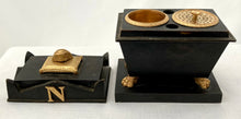 19th Century Napoleon's Tomb Metalware Inkstand.