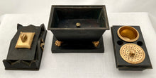 19th Century Napoleon's Tomb Metalware Inkstand.