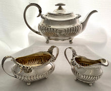 Georgian, George III, Silver Tea Set. London 1819 William Hall. 40 troy ounces.