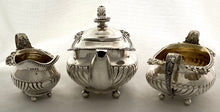 Georgian, George III, Silver Tea Set. London 1819 William Hall. 40 troy ounces.