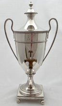 Georgian, George III, Neo Classical Silver Coffee Urn. London 1781 Charles Kandler II. 31.3 troy ounces.