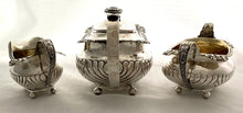 Georgian, George III, Silver Tea Set. London 1819 William Hall. 40 troy ounces.