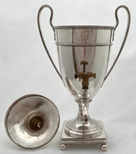 Georgian, George III, Neo Classical Silver Coffee Urn. London 1781 Charles Kandler II. 31.3 troy ounces.