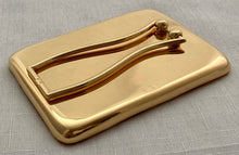 George V Silver Gilt Travel Vanity Mirror. London 1919 Asprey & Co. Ltd.