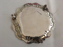 Georgian, George II, silver salver. London 1750 Gabriel Sleath. 7.68 troy ounces.