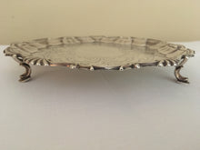Georgian, George II, silver salver. London 1750 Gabriel Sleath. 7.68 troy ounces.