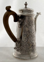 Queen Anne Britannia Silver Coffee Pot. London circa 1706 - 1713. 22 troy ounces.