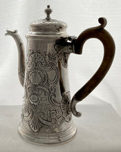 Queen Anne Britannia Silver Coffee Pot. London circa 1706 - 1713. 22 troy ounces.