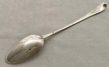 Georgian, George III, Silver Basting Spoon. London, circa 1775 - 82, Sumner & Crossley. 3 troy ounces.