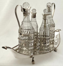 Georgian, George III, Silver Mounted Old Sheffield Plate Cruet Stand. London 1800.
