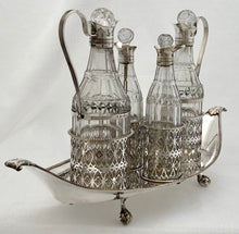 Georgian, George III, Silver Mounted Old Sheffield Plate Cruet Stand. London 1800.