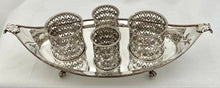 Georgian, George III, Silver Mounted Old Sheffield Plate Cruet Stand. London 1800.