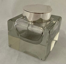 Asprey, George V, Silver & Cut Glass Cube Inkwell. London 1928 Asprey & Co. Ltd.
