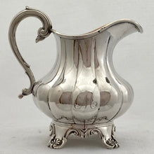 William IV Old Sheffield Plate Matched Tea Set of Melon form, circa 1835.