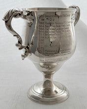 Georgian, George III, Irish Silver Cup. Dublin 1787 Matthew West. 13.9 troy ounces.