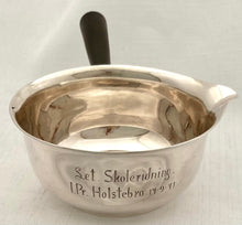 Danish Silver Sauce Pot by Carl Cohr of Fredericia. Assay Mark of Johannes Siggaard 1939.