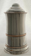 A Large Victorian Silver Plate on Copper Lidded Tankard.